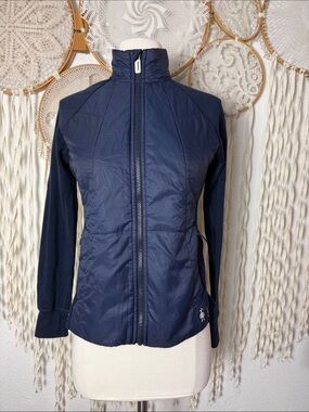 Smartwool Women's Blue Smartloft 60 Zip Front Puffer and Knit Jacket Size XS